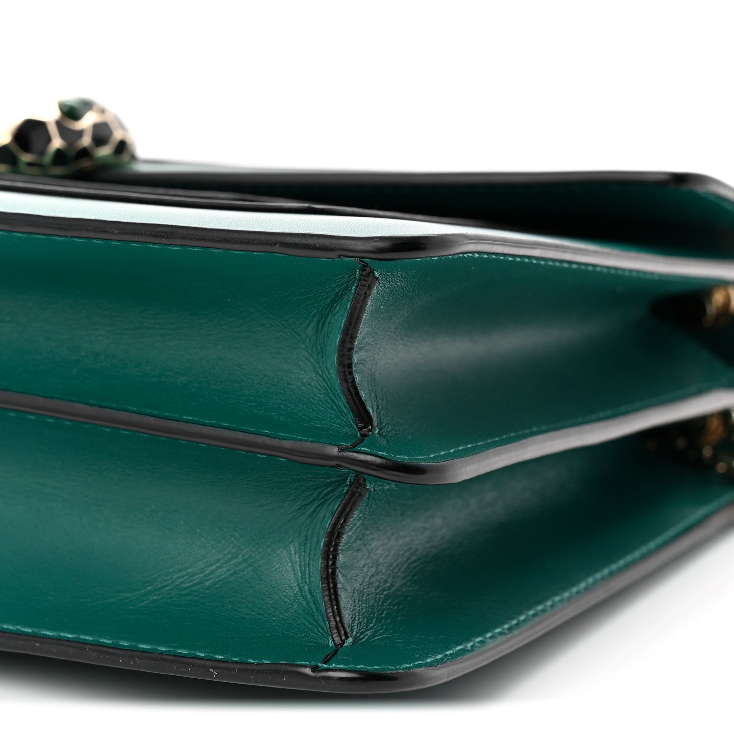 Calfskin Serpenti Forever Shoulder Bag Emerald Green