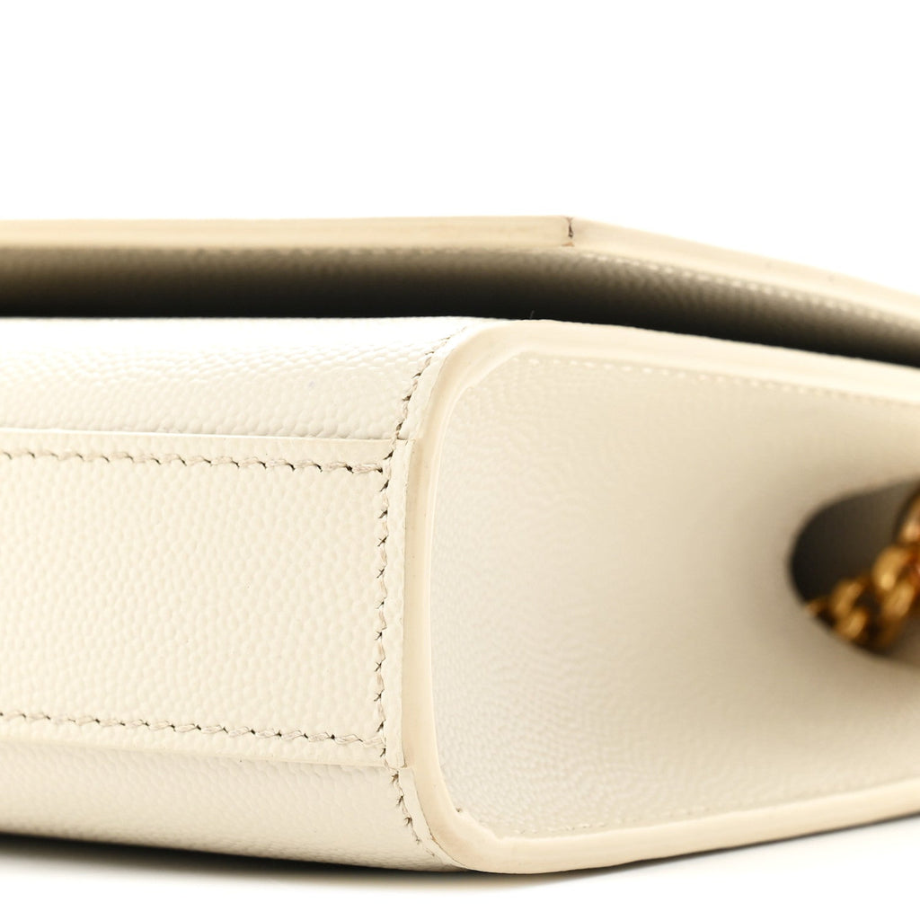 Grain De Poudre Small Monogram Kate Satchel Crema Soft