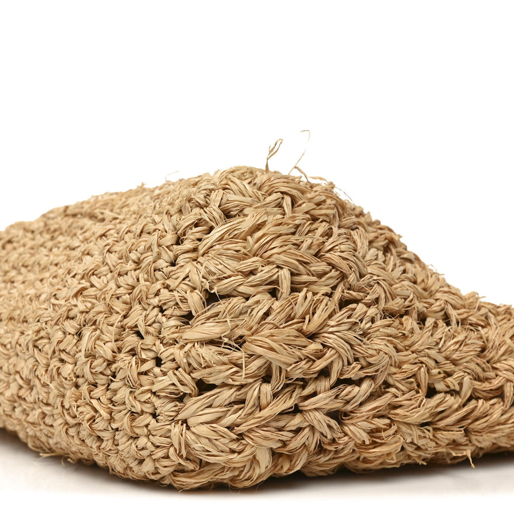 Straw Raffia Tote Natural Pink