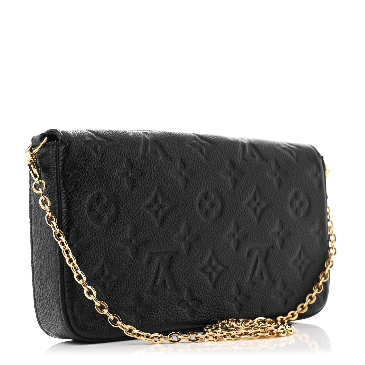 Empreinte Pochette Felicie Chain Wallet Black