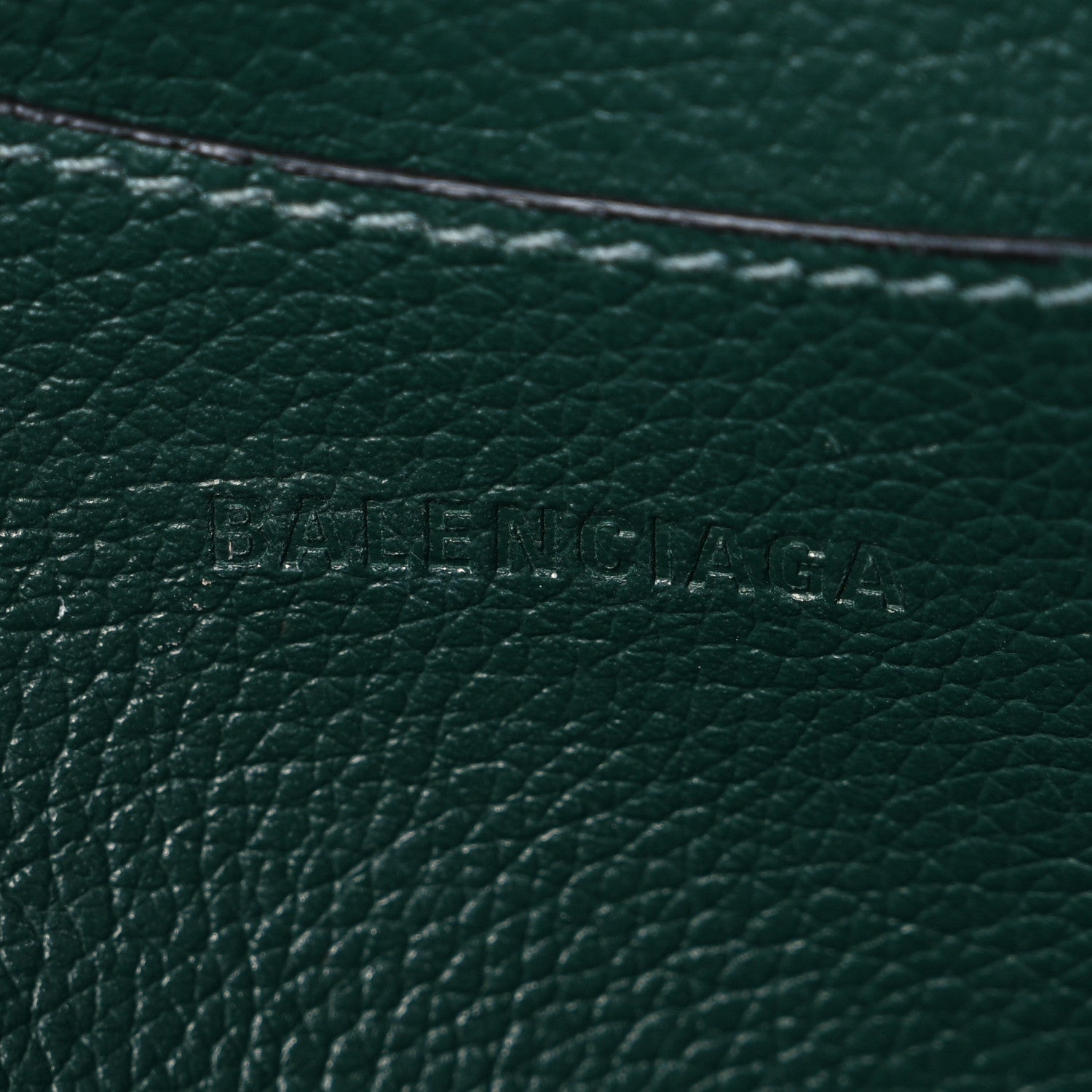 Grained Calfskin Neo Classic Matte Black Hardware S City Forest Green
