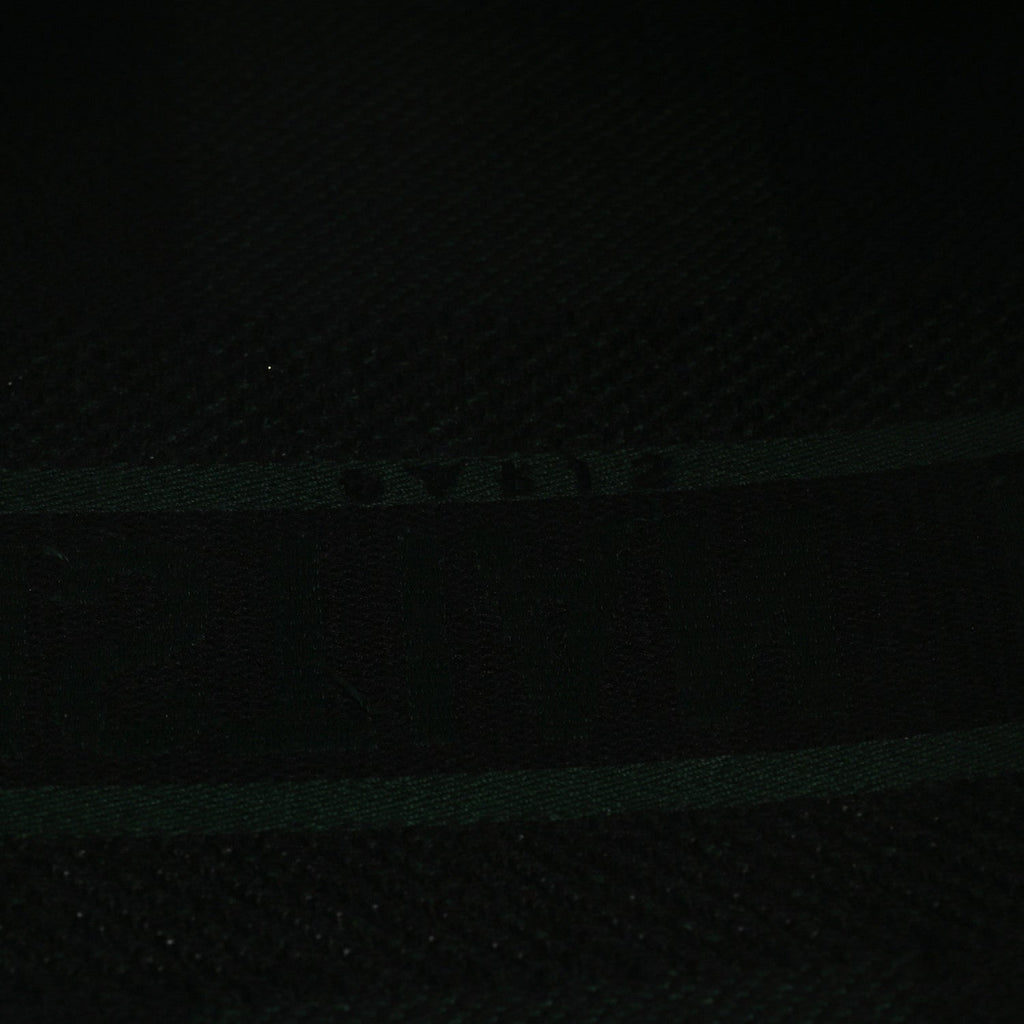 Canvas Embroidered Large Checkered Book Tote Black Green