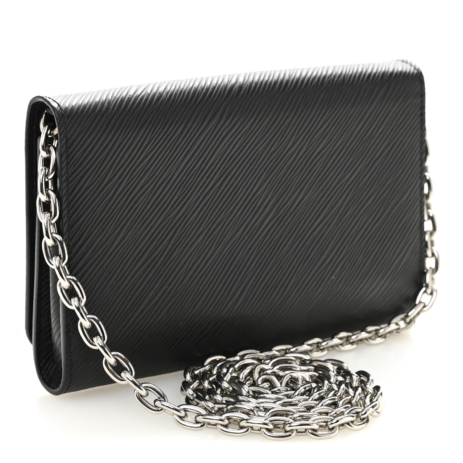 Epi Twist Chain Wallet Black