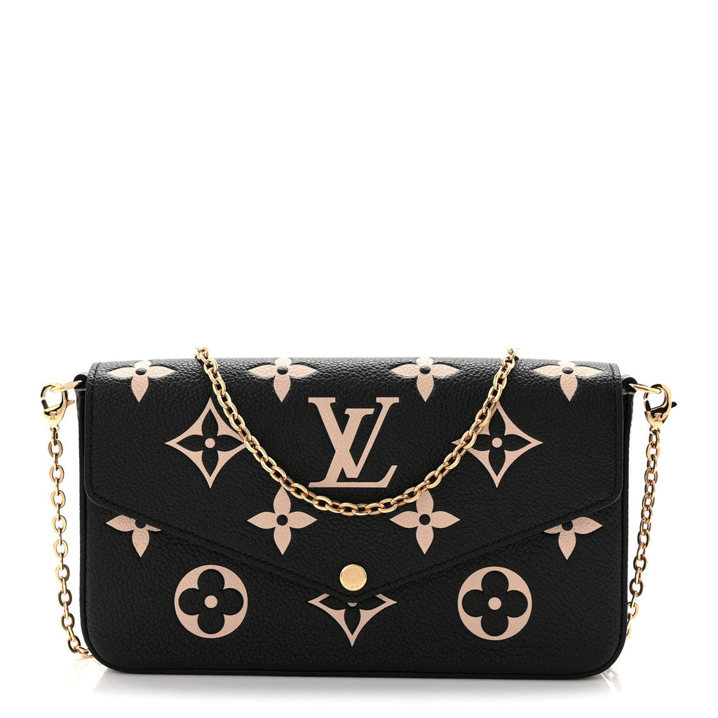Empreinte Monogram Giant Felicie Pochette Black Beige