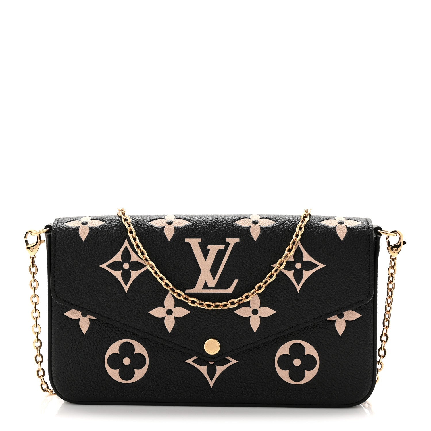 Empreinte Monogram Giant Felicie Pochette Black Beige