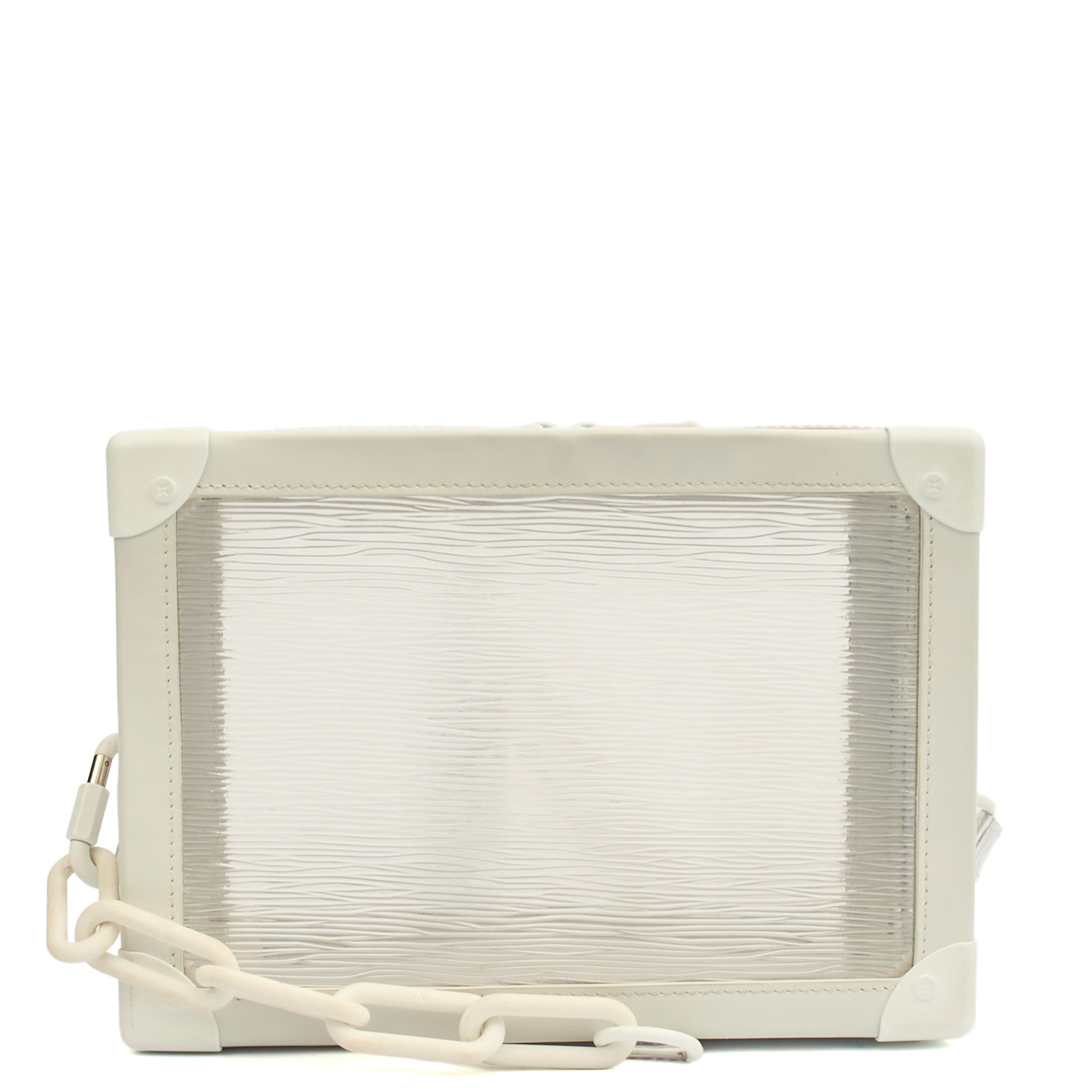 Louis Vuitton Cross Body Soft Trunk  in White, Plastic