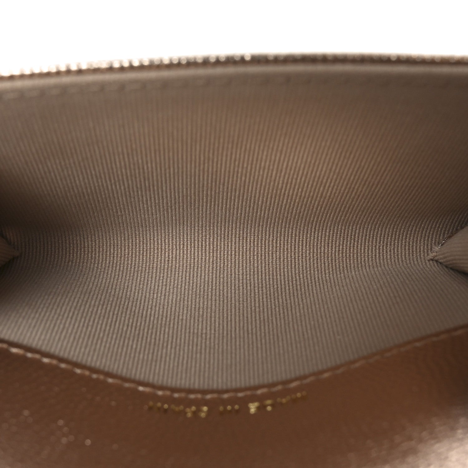 Metallic Caviar Quilted CC Flap  Holder Copper