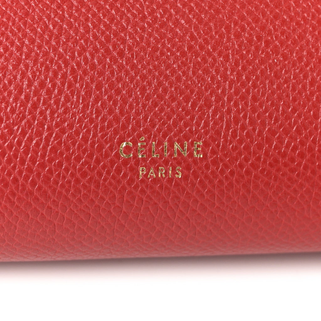 Grained Calfskin Mini Belt Bag Coquelicot