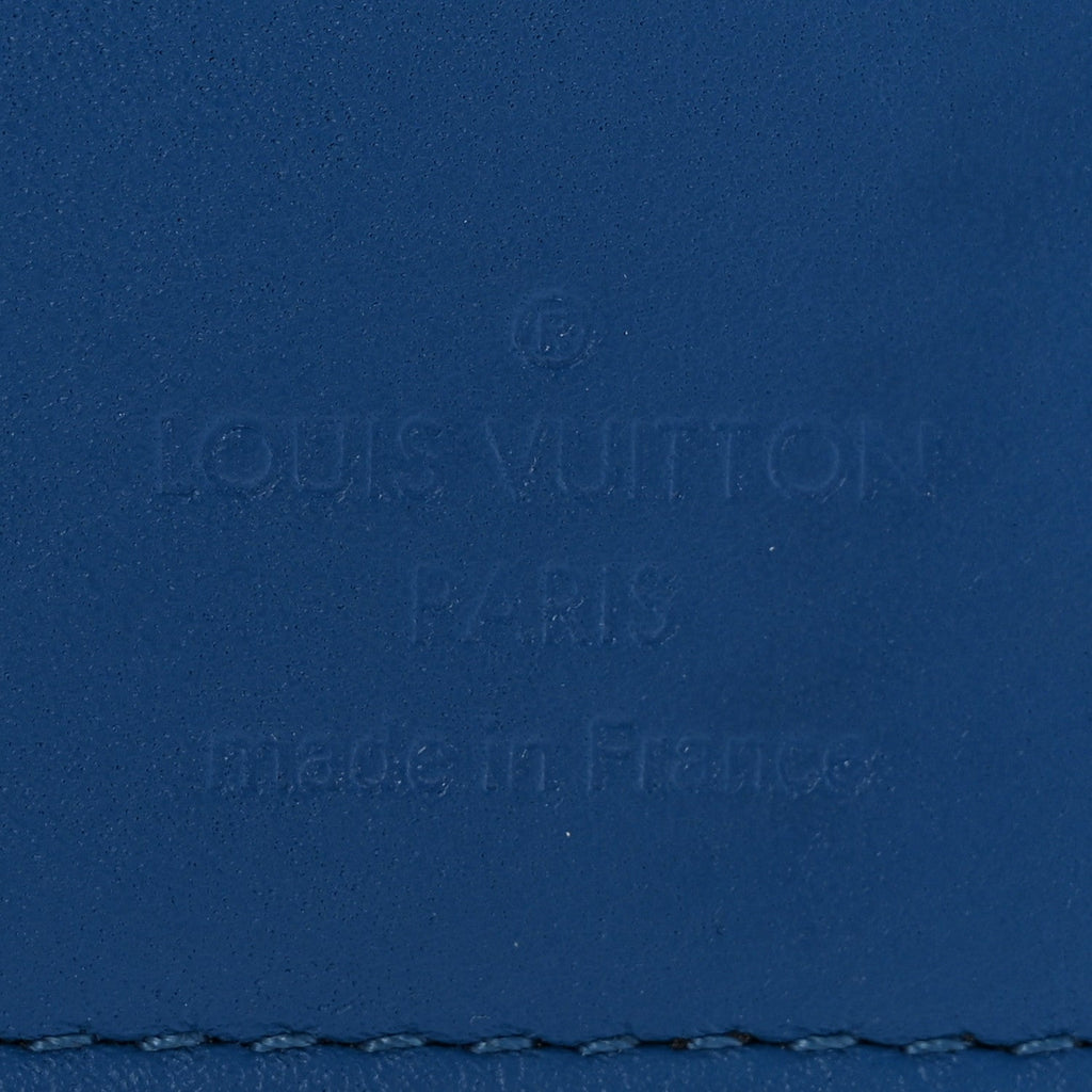 Damier Graphite Pocket Organizer Bleu Neon
