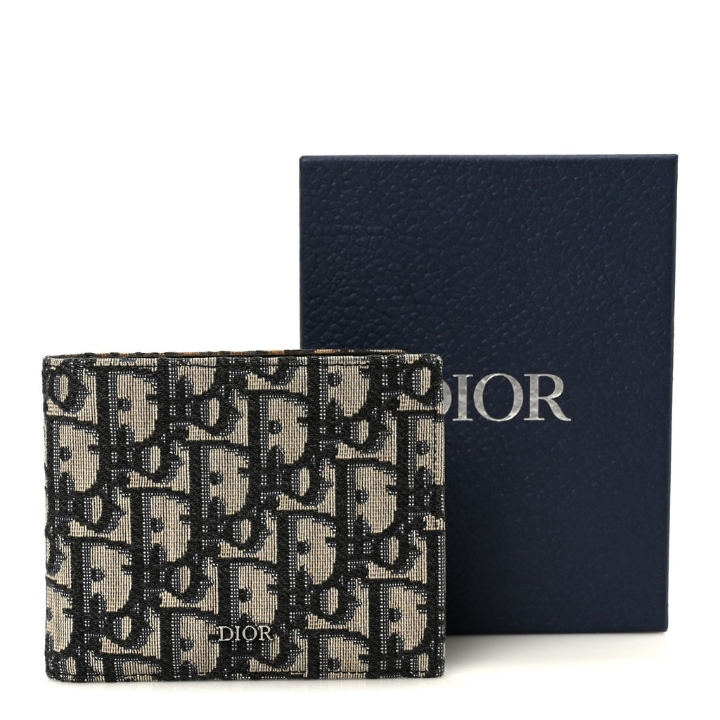 Oblique Compact Wallet Blue