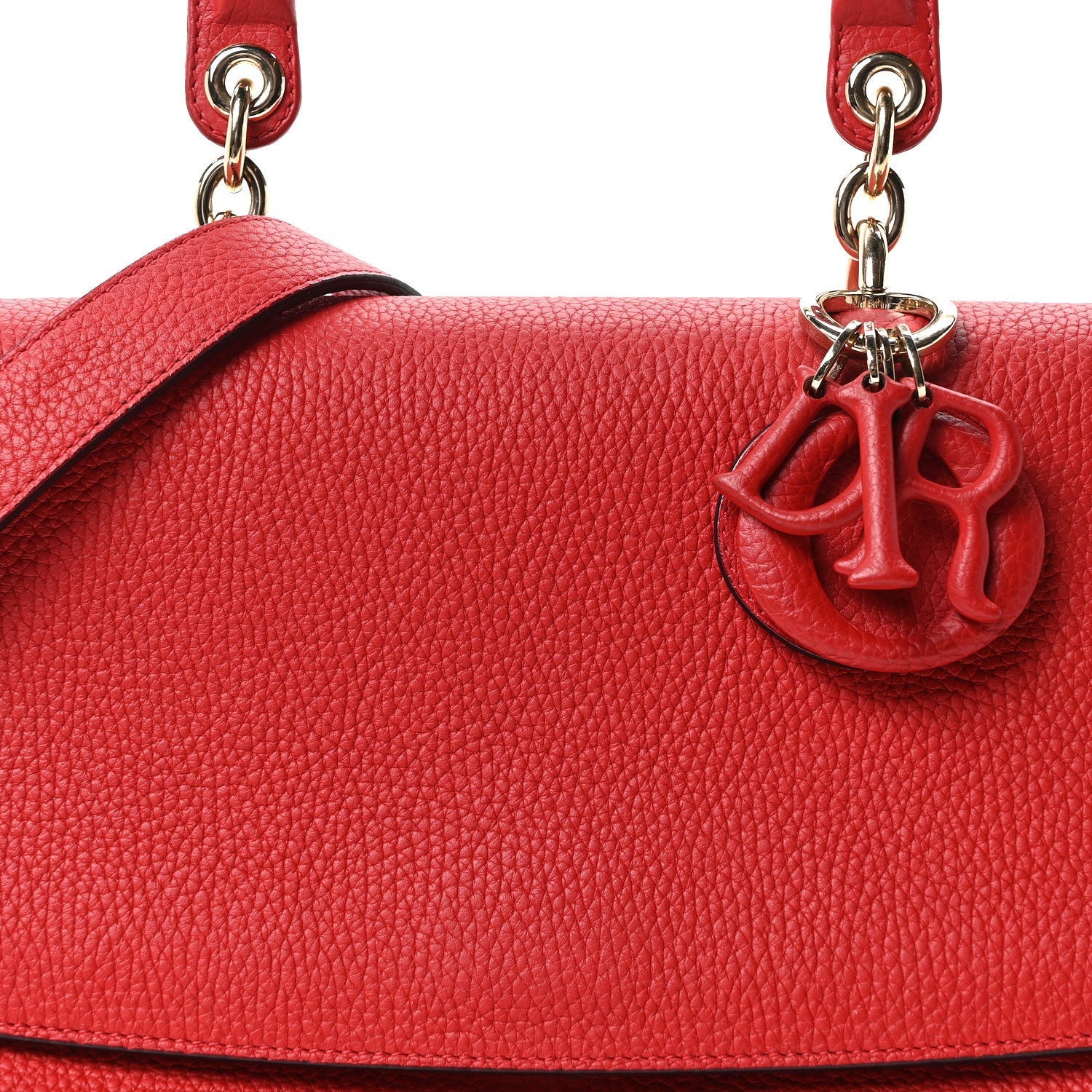 Bullcalf Medium Be Dior Flap Red Pink