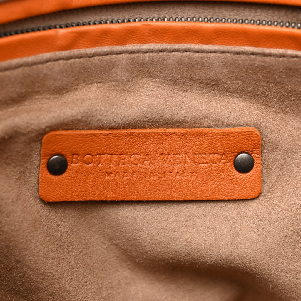 Nappa Intrecciato Nodini Crossbody Messenger Noce