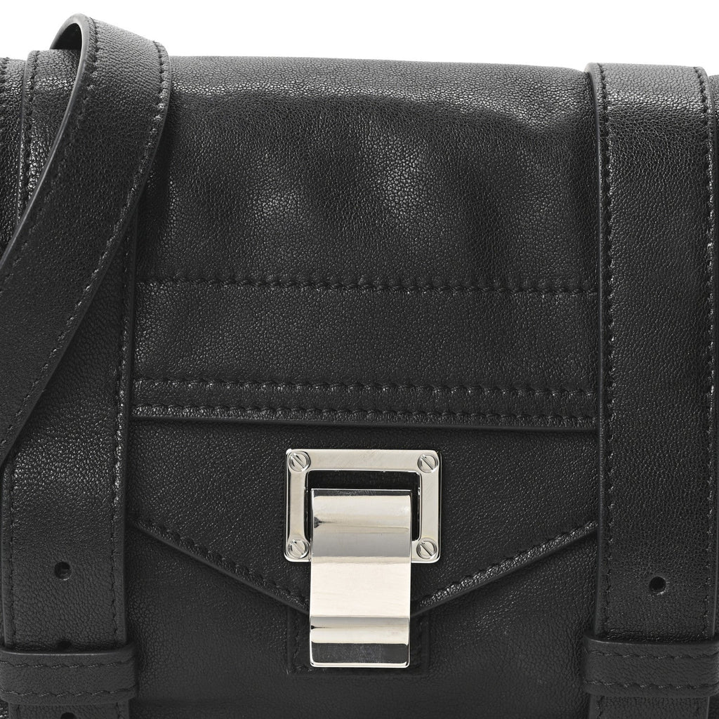 Lambskin PS1 Mini Crossbody Bag Black