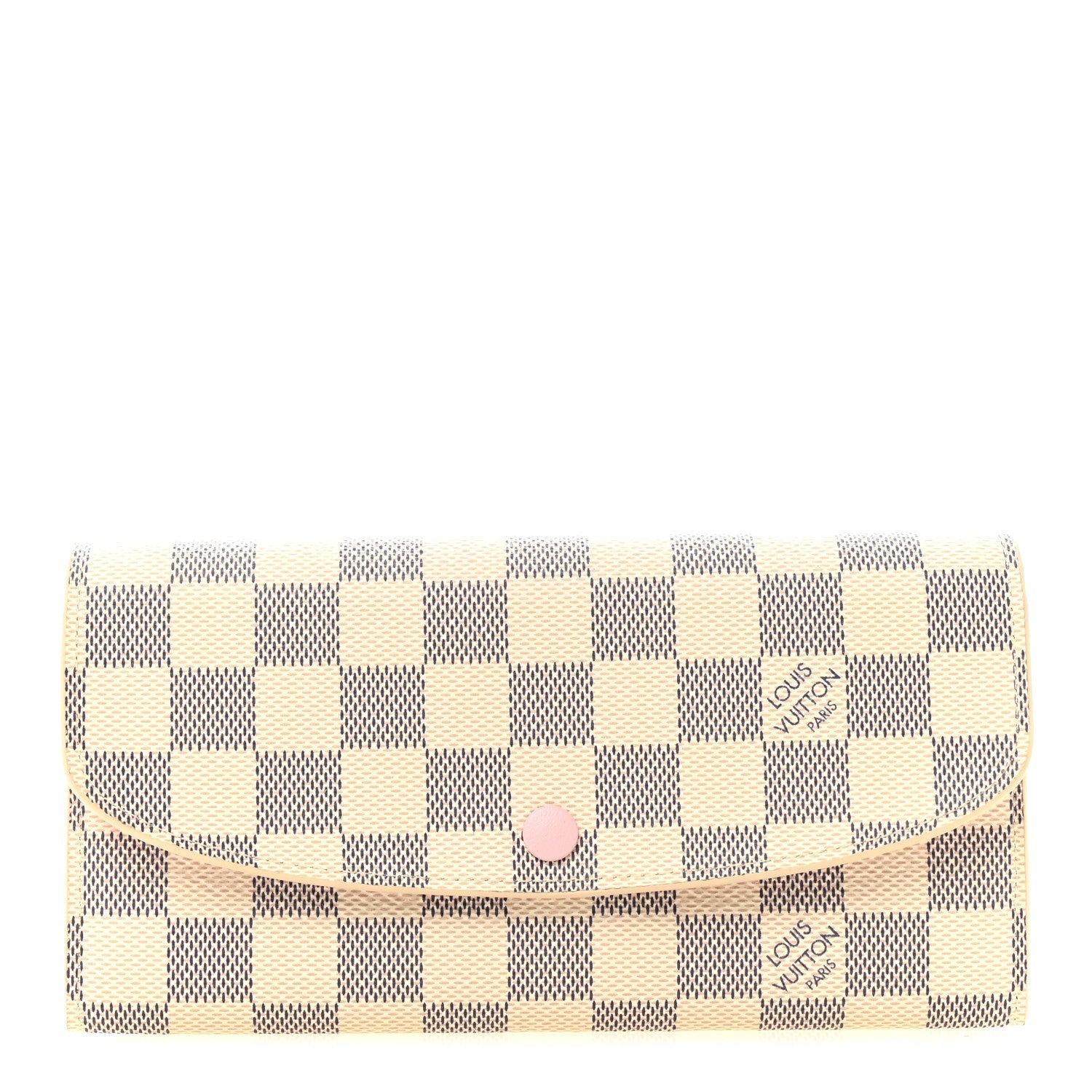 Damier Azur Emilie Wallet Rose Ballerine