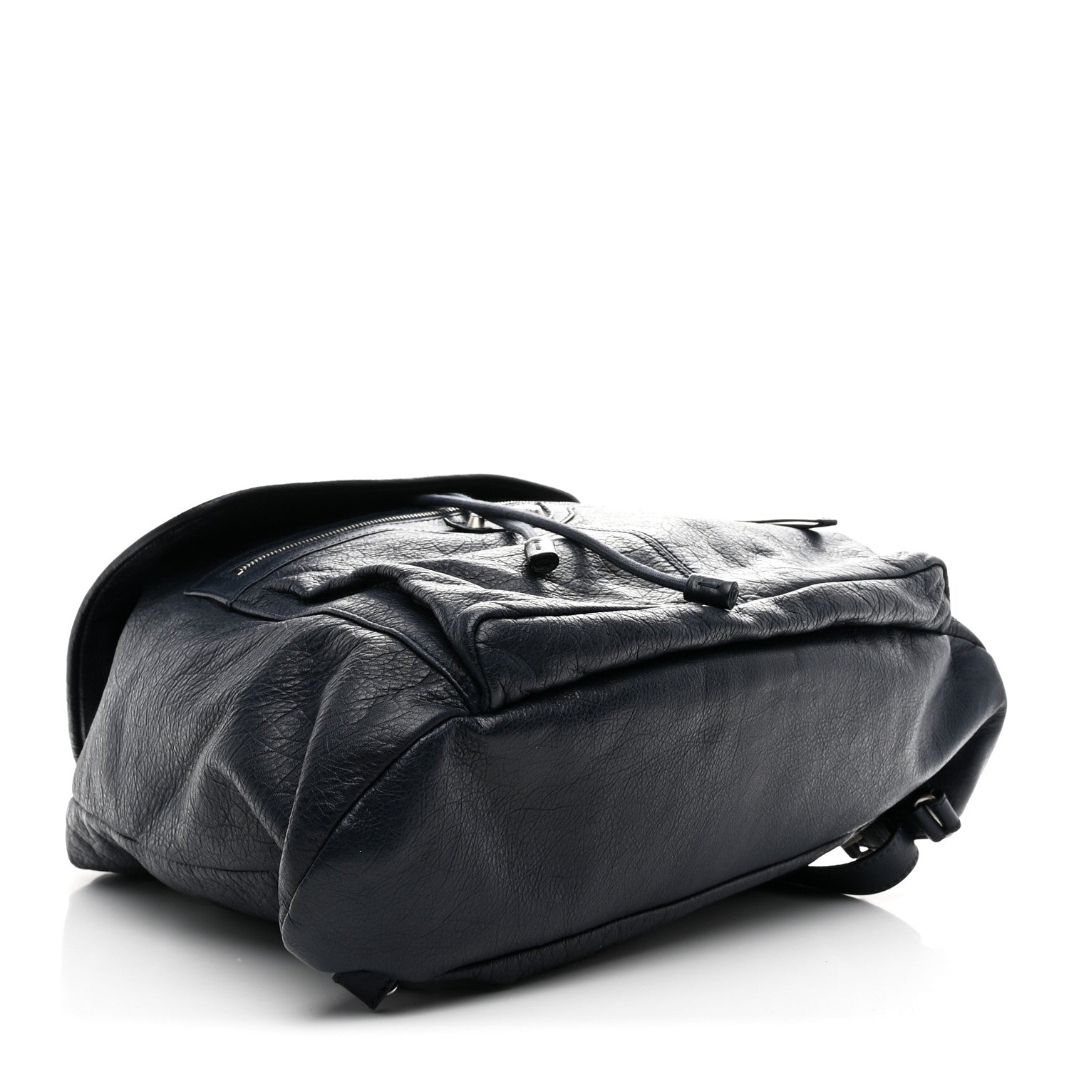 Agneau Giant 12 Silver Hardware S Traveler Backpack Bleu Obscur