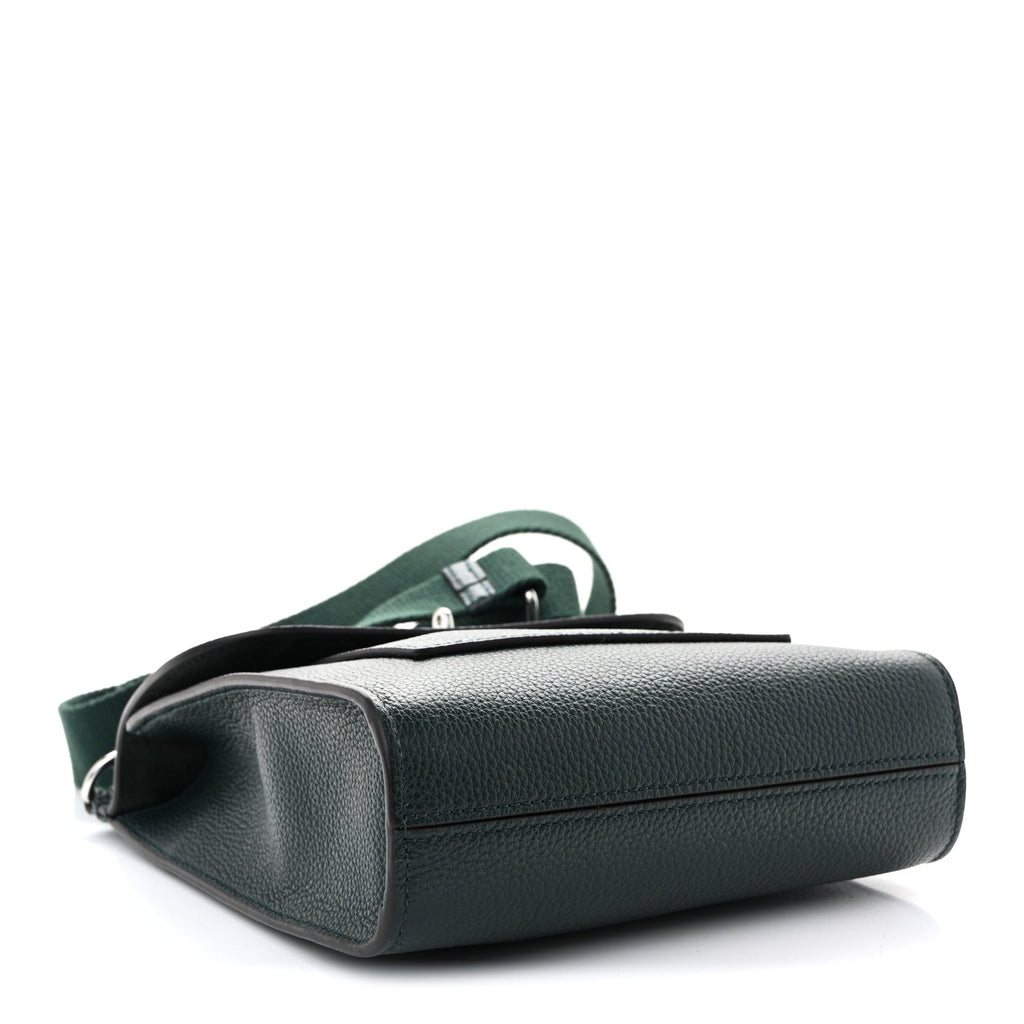 Small Classic Grain Calfskin New Antony Messenger Crossbody Mulberry Green