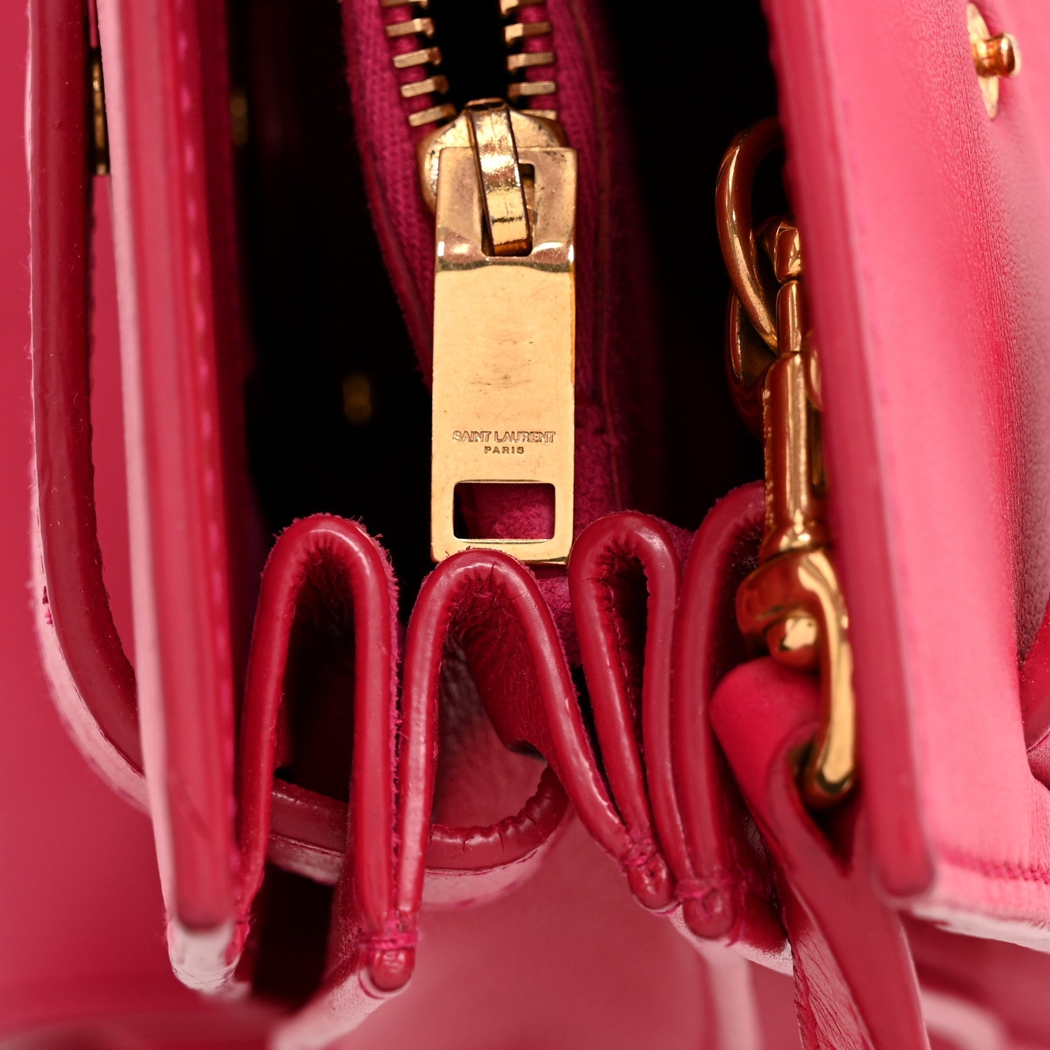 Calfskin Small Sac De Jour Lipstick Fuchsia