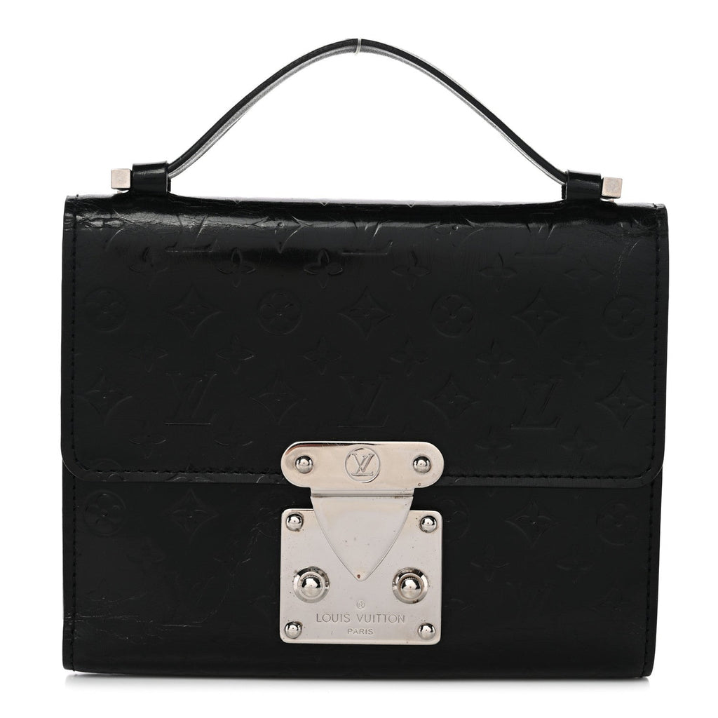 Vernis Glace Anouchka PM Wallet Black