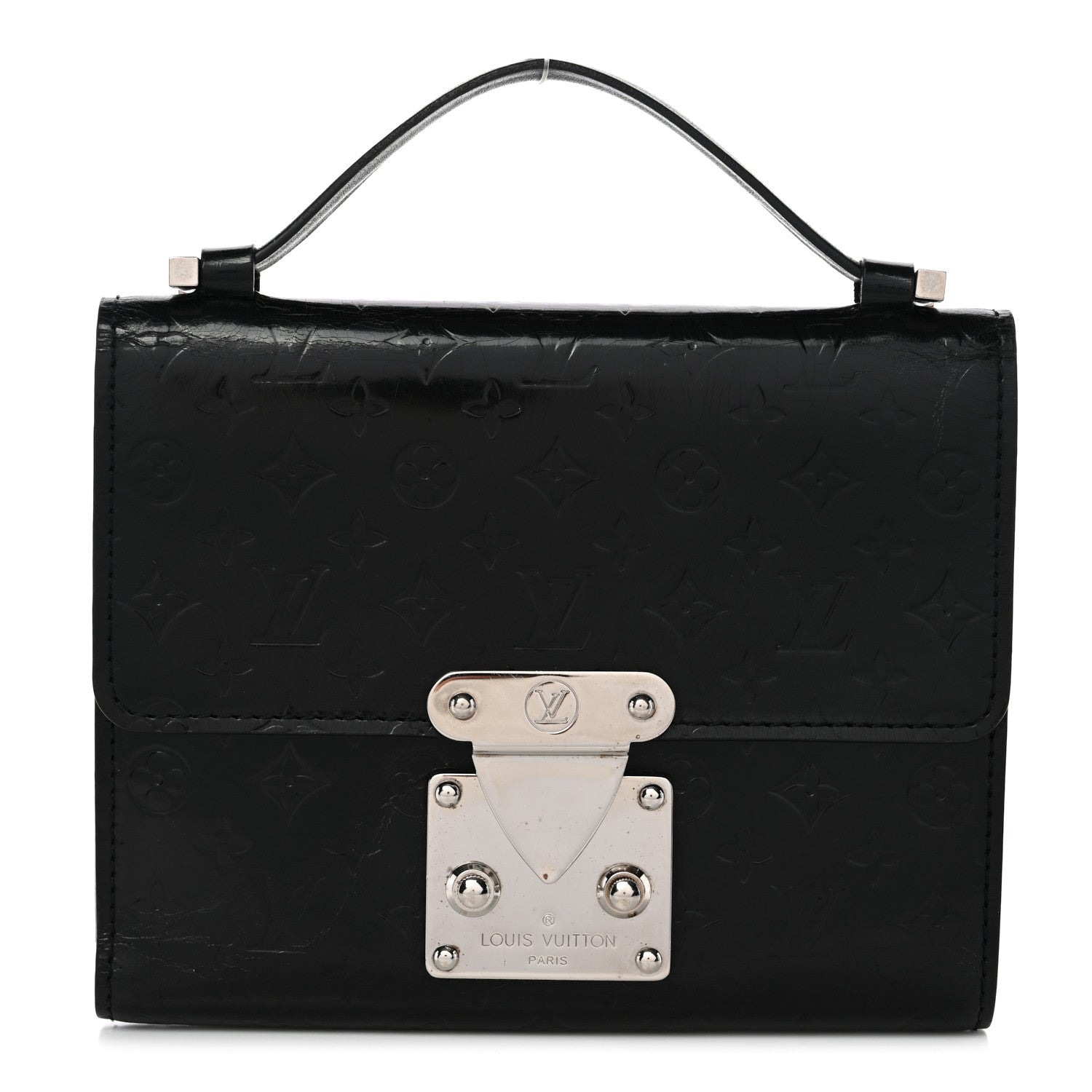 Vernis Glace Anouchka PM Wallet Black