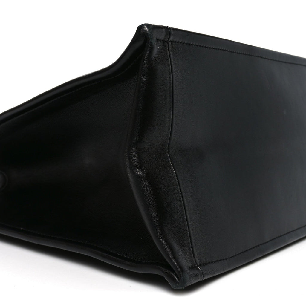 Calfskin Archicannage Large Essential Tote Black