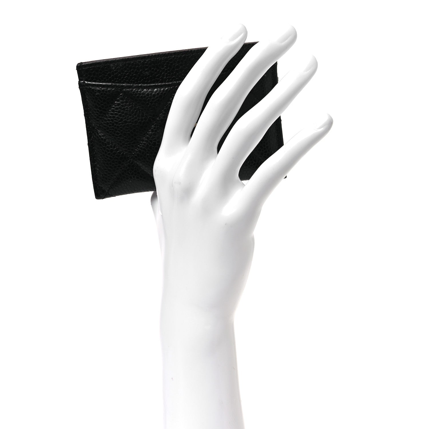Caviar Quilted  Holder Black