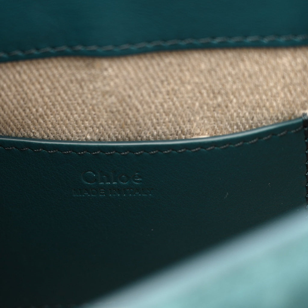 Calfskin Small Tess Bag Rain Forest