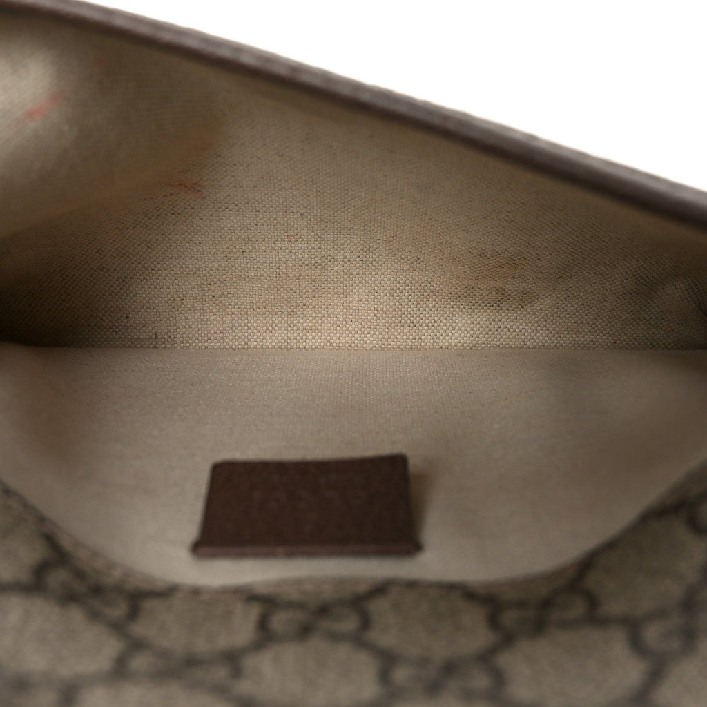 GG Supreme Monogram Neo Vintage Web Belt Bag Brown