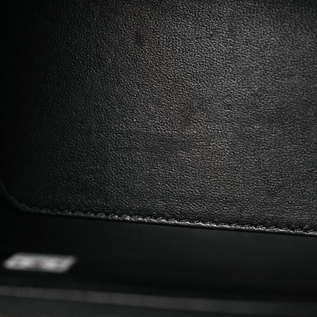 Lambskin Quilted Small Pillow Crush Vanity Case With Chain Black