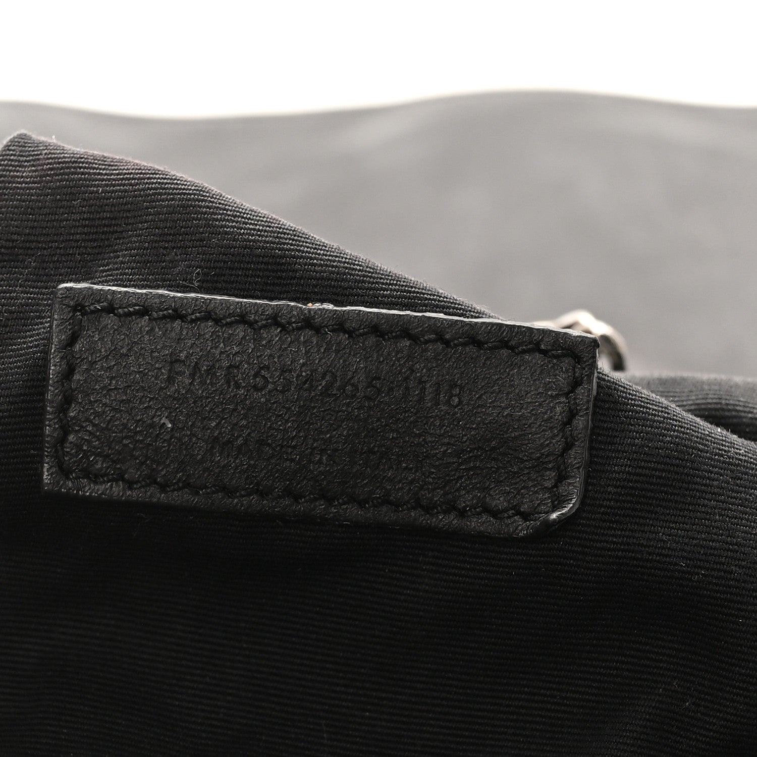 Pebbled Lambskin Chevron Monogram Large Nolita Black