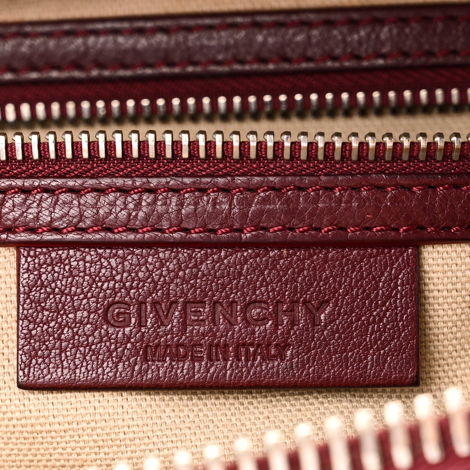 Sugar Goatskin Small Antigona Oxblood