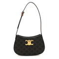 Triomphe Canvas Calfskin Medium Tilly Triomphe Shoulder Bag Tan