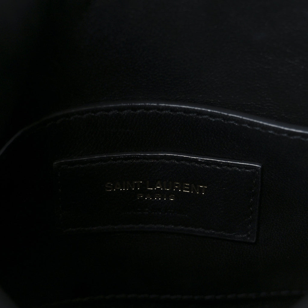 Patent Calfskin Mini Rendez-Vous Hobo Black