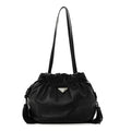 Nappa Drawstring Tote Black