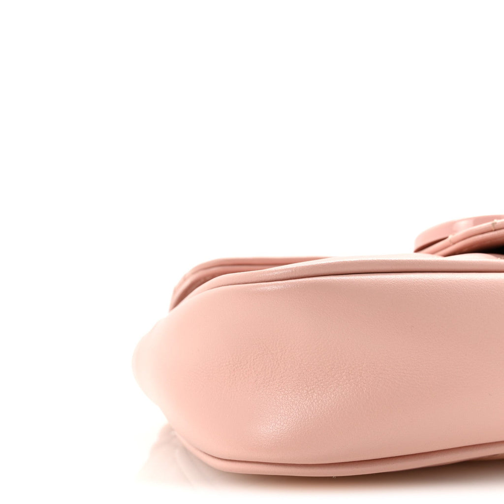 Calfskin Matelasse Monochrome GG Marmont Chain Belt Bag Perfect Pink