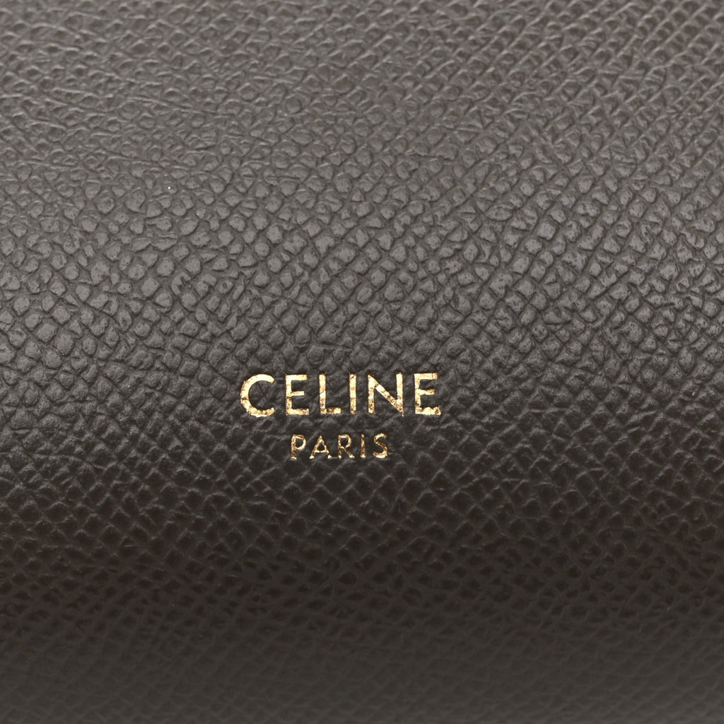 Grained Calfskin Mini Belt Bag Grey