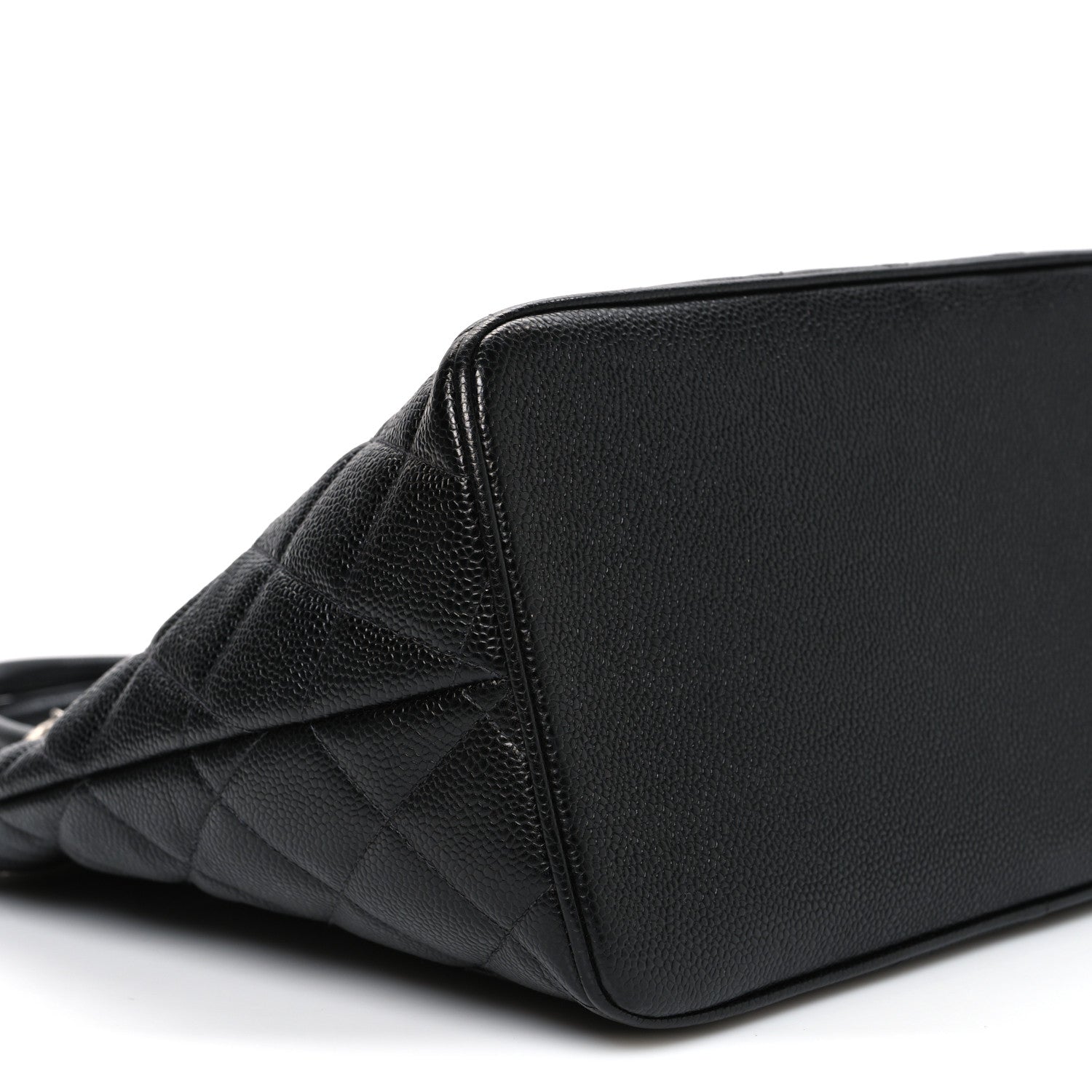 Caviar Quilted Medallion Tote Black