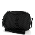 Calfskin Matelasse Monogram Monochrome Lou Camera Bag Black