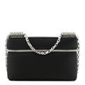 Satin Crystal Pave Medium Sicily Tubes Black