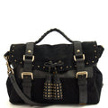 Mulberry Satchel Alexa Tassel in Black, Suede