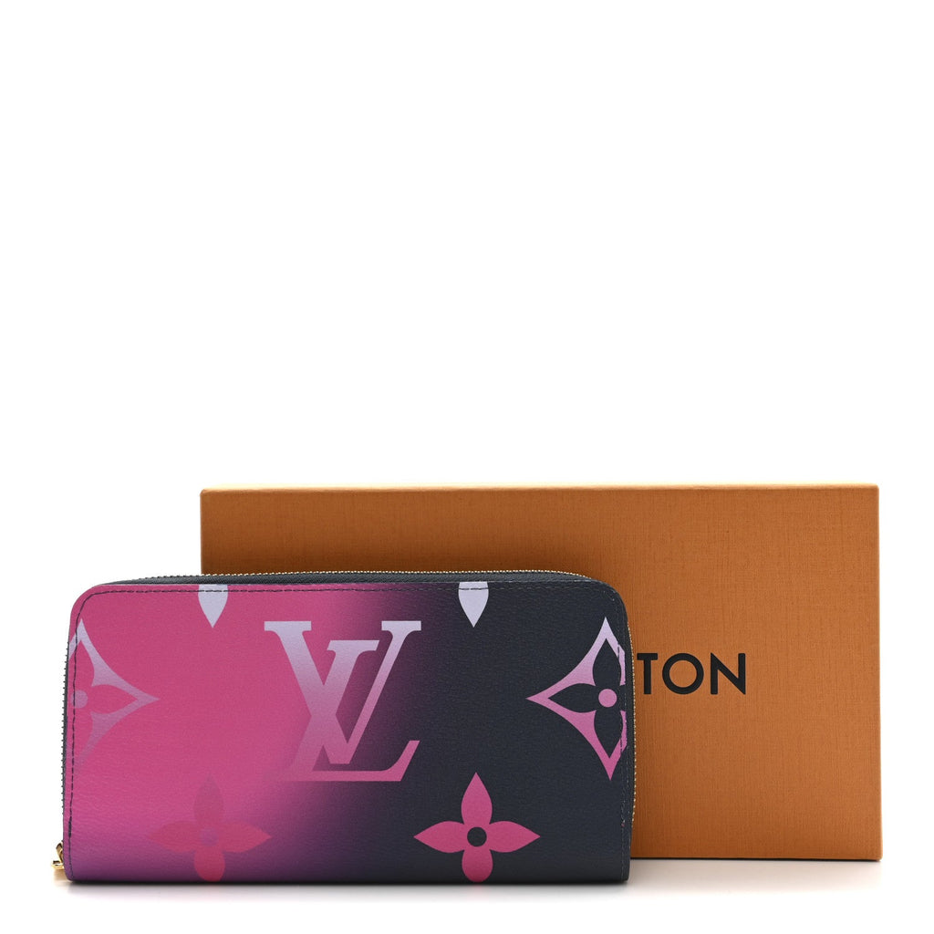 Monogram Giant Spring In The City Zippy Wallet Midnight Fuchsia