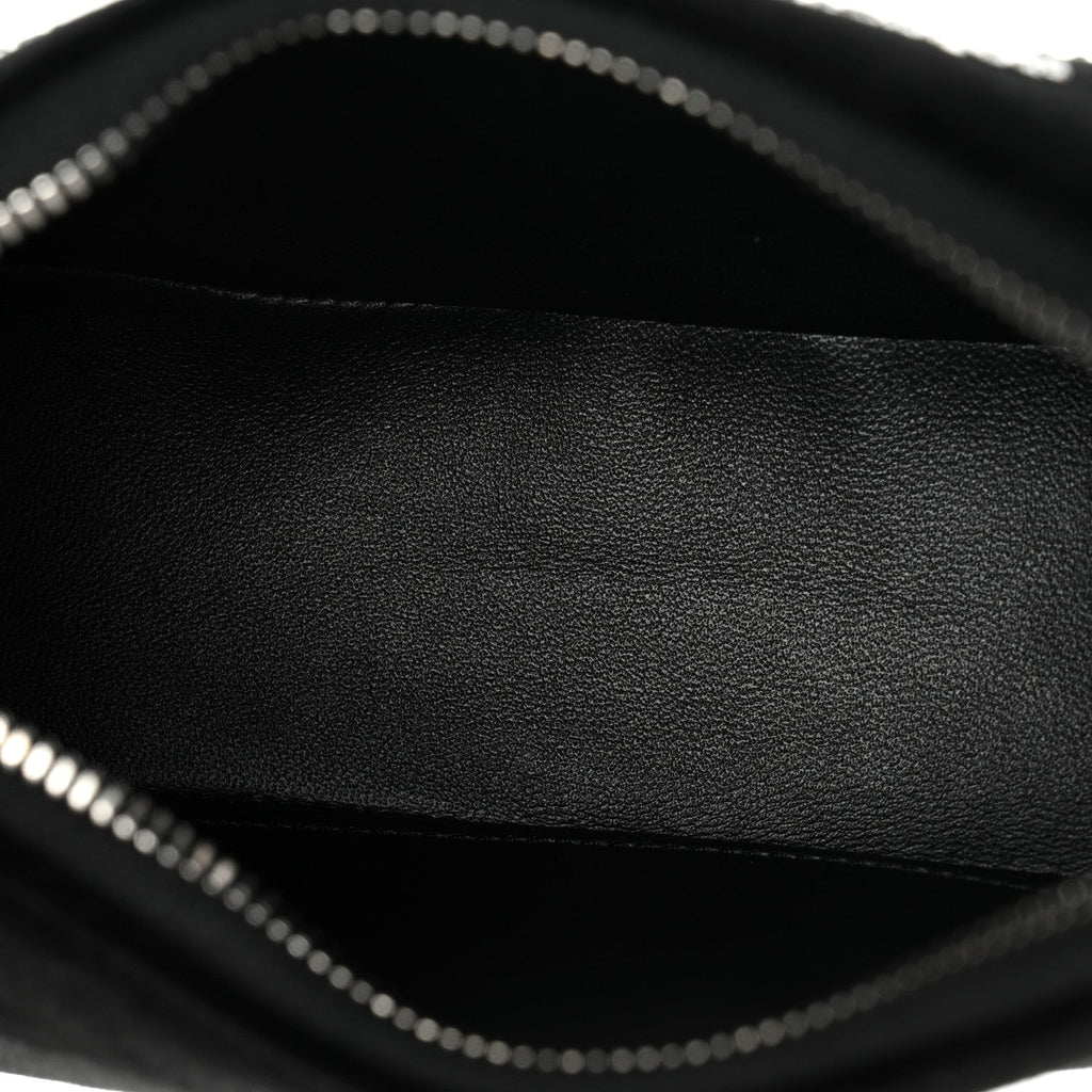 Velvet Strass Triomphe Ava Shoulder Bag Black