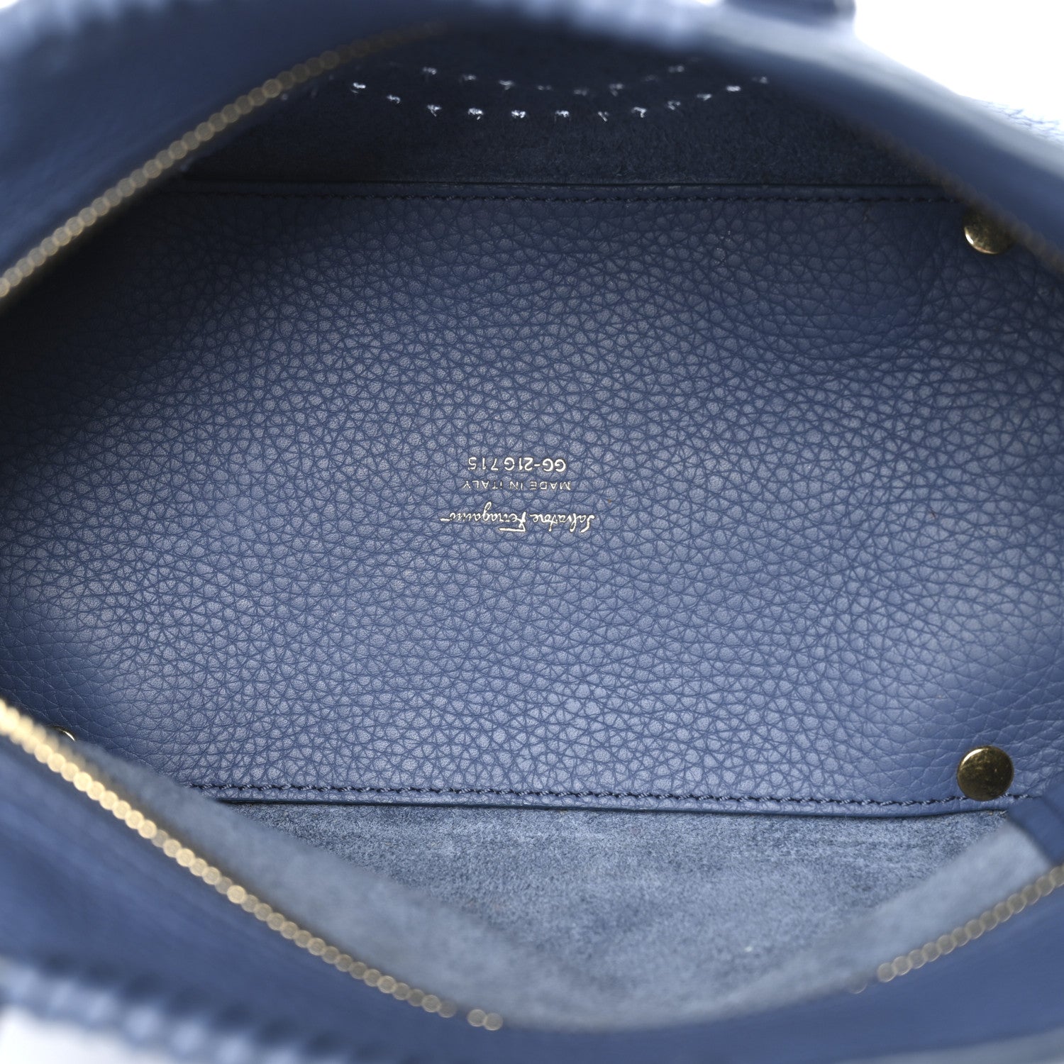 Calfskin Tote Blue