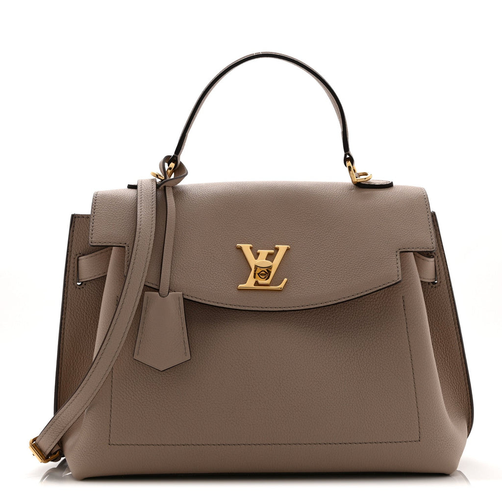 Soft Calfskin Lockme Ever MM Greige