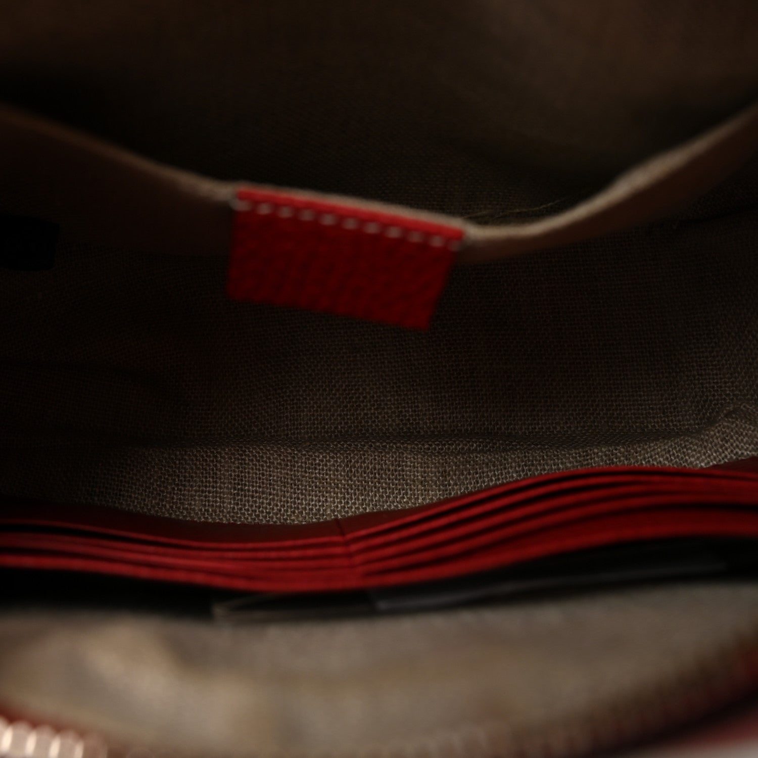 Monogram Mini Bree Messenger Bag Red