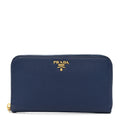 Saffiano Metal Zip Around Wallet Baltico