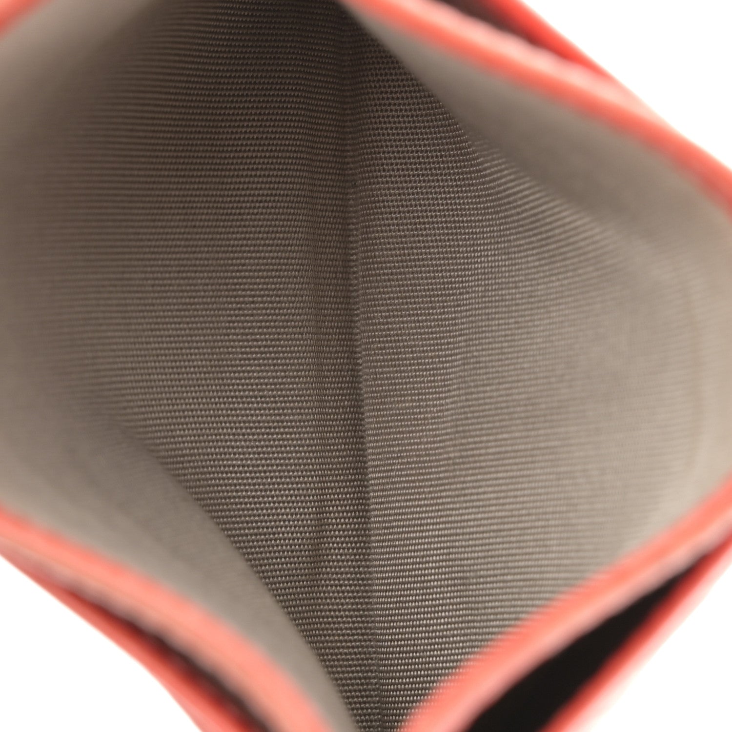 Goatskin Embossed Camellia  Holder Coral