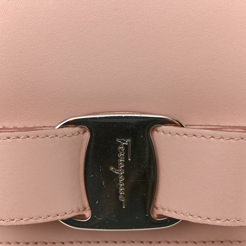 Smooth Calfskin Vara Bow Chain Flap Crossbody Bon Bon
