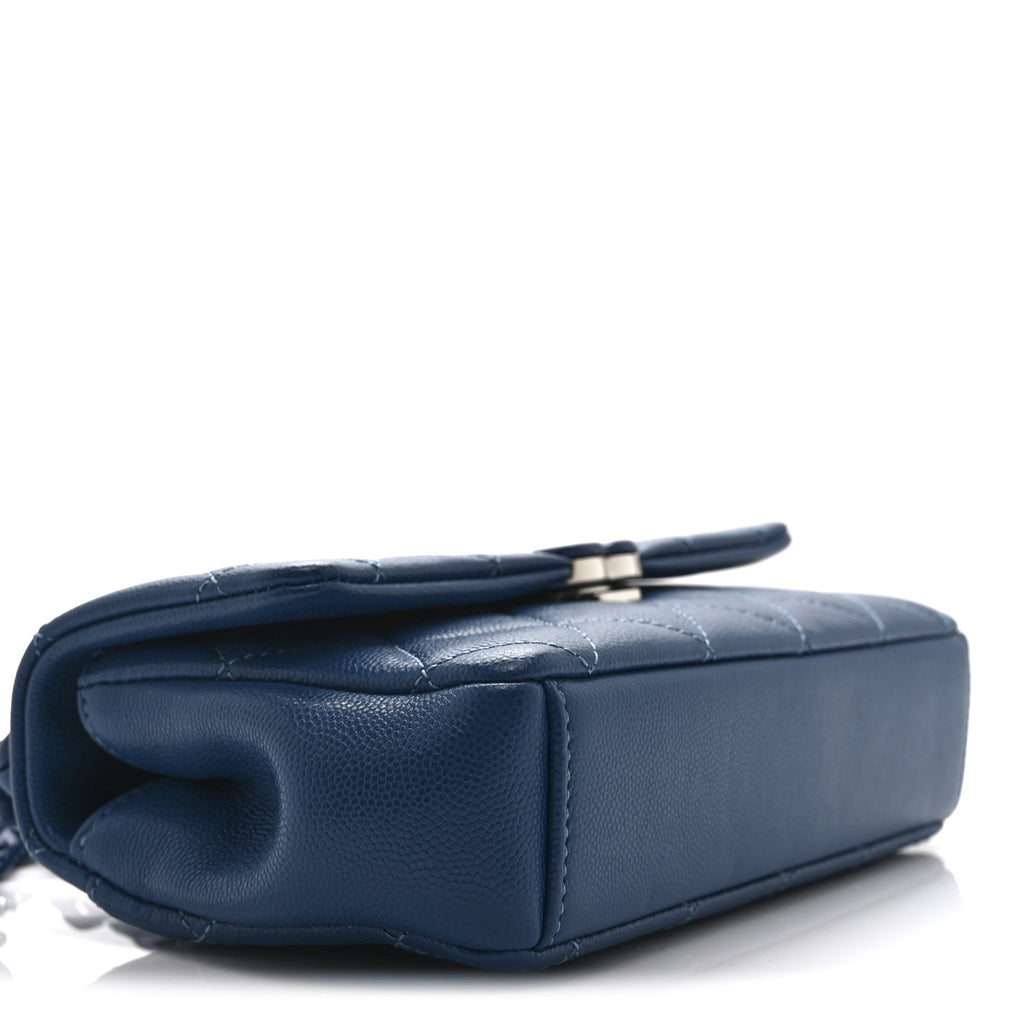 Caviar Quilted My Everything Small Flap Blue