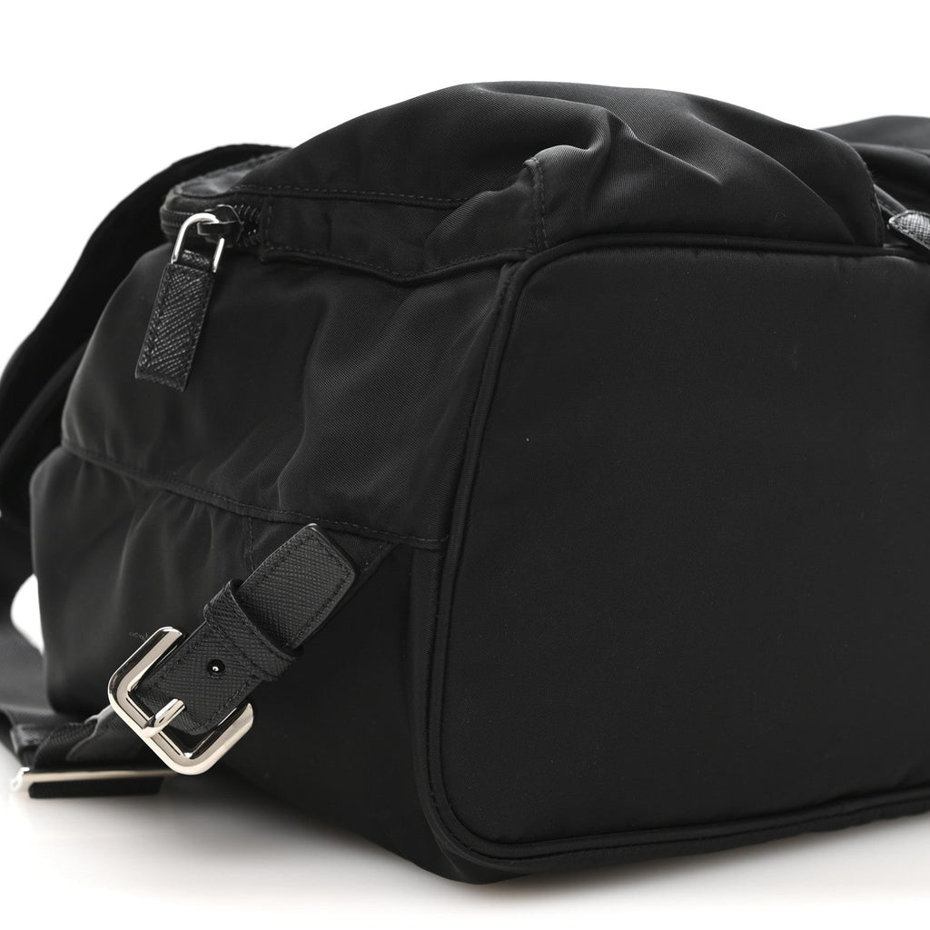 Nylon Vela Medium Backpack Black