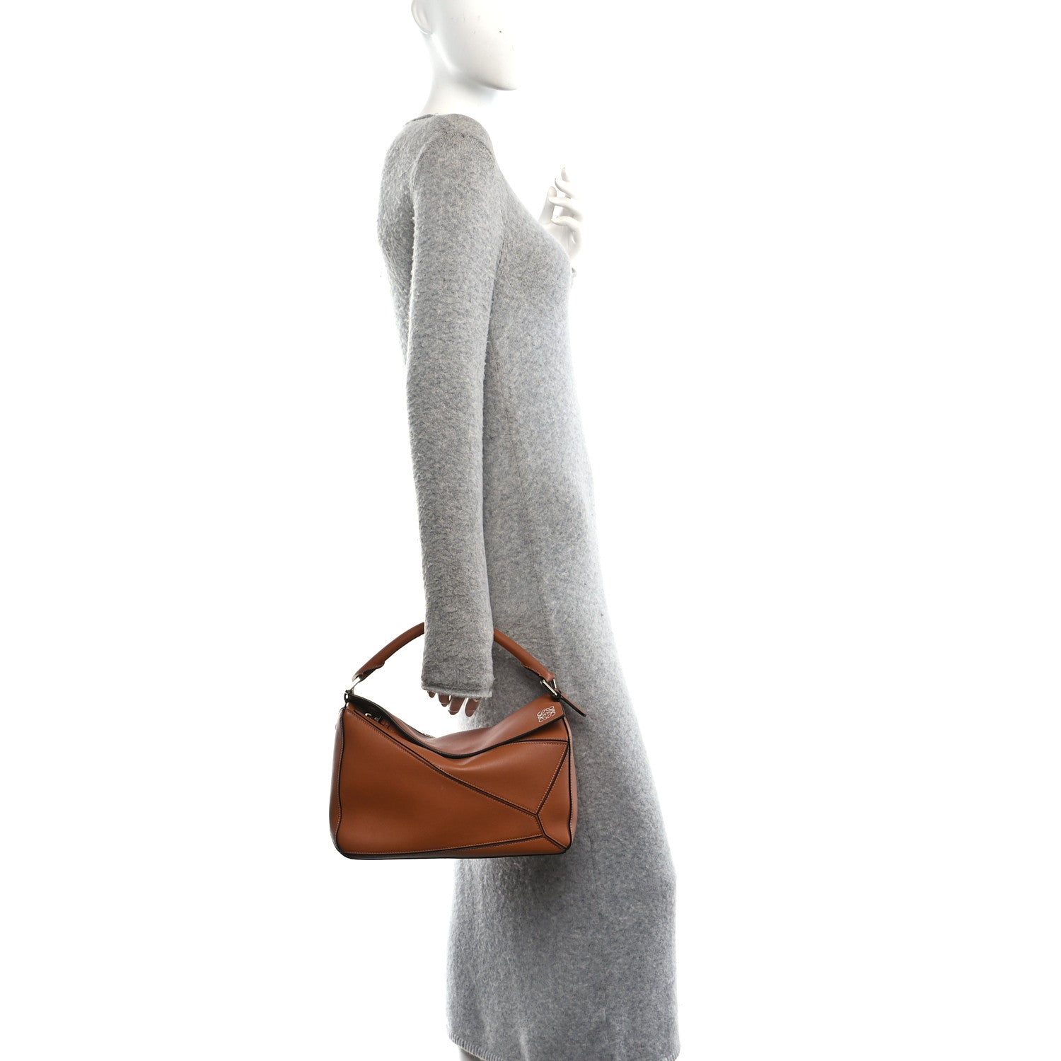 Calfskin Medium Puzzle Bag Tan